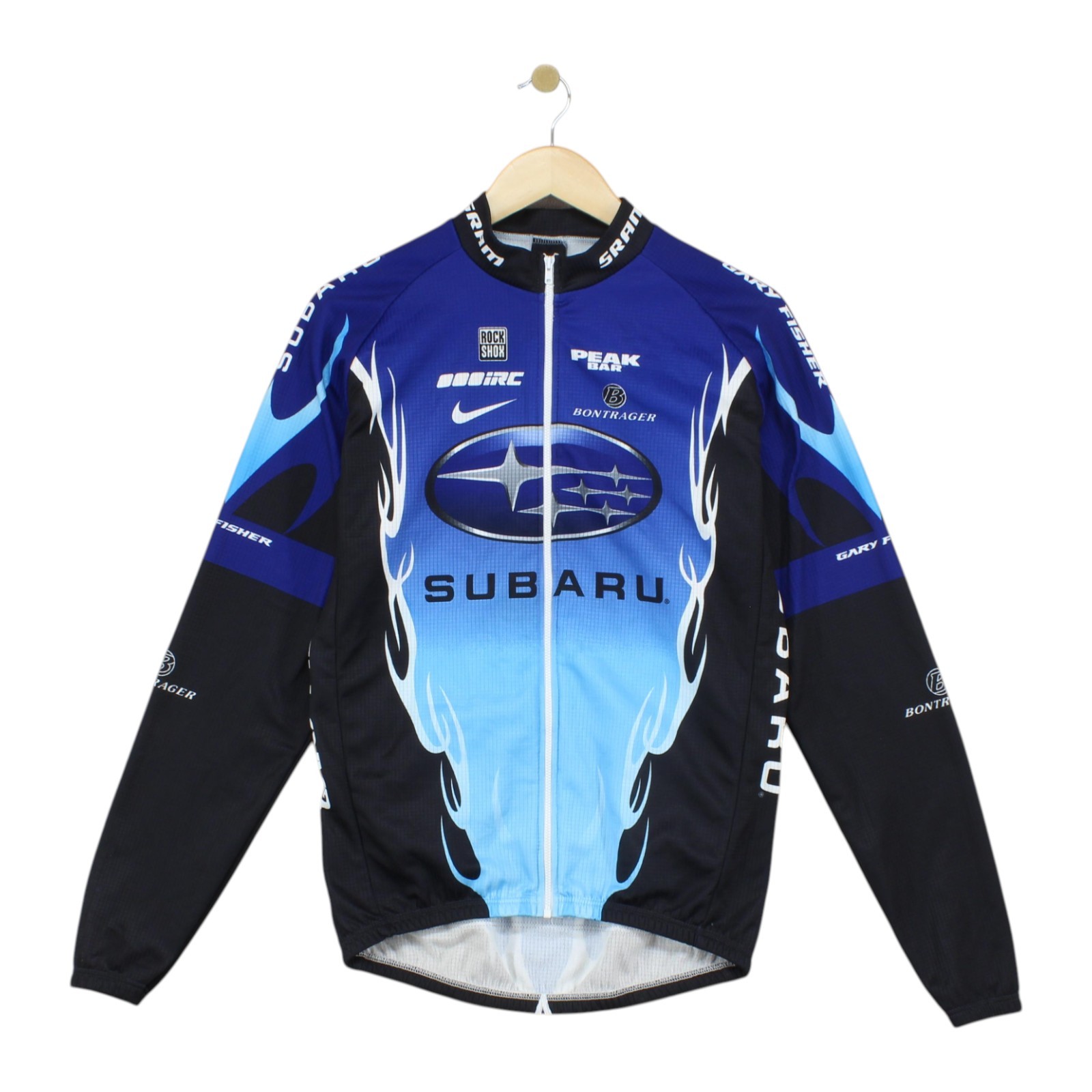 SACAI X NIKE Giacca maglia ciclismo vintage Nike Subaru uomo taglia L blu full zip