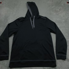 Under Armour Sweater Mens Large Black Hoodie Pullover Activewear Casual