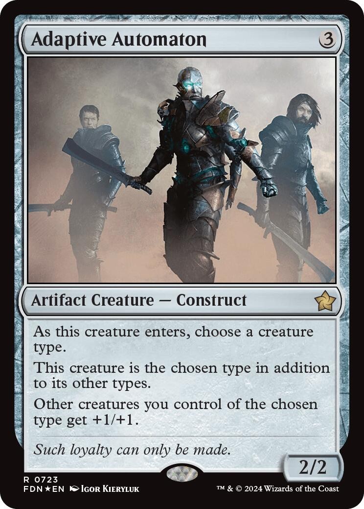 Adaptive Automaton [FDN - 723] Rare Foil NM Foundations