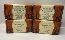 Bath & Body Works Whiskey Toast Men’s Shea Butter Cleansing Bar Soap 5oz Lot x4