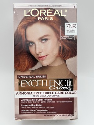 L'Oreal Paris Excellence Creme 7NR Natural Copper Free Hair Color