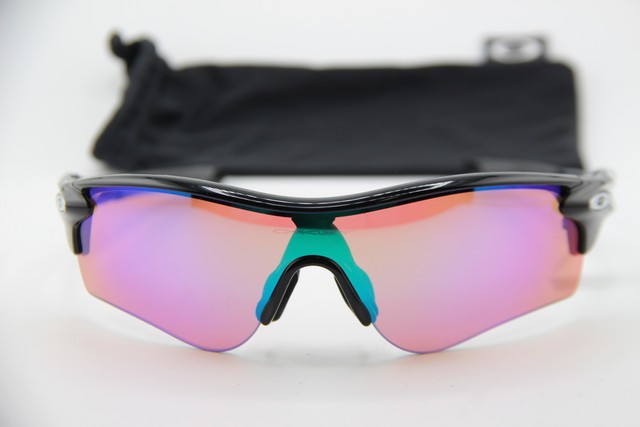NEW OAKLEY OO9206-25 RADAR LOCK BLACK SILVER SHIELD AUTHENTIC SUNGLASSES 131-- image 2