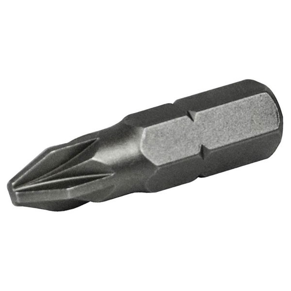 Faithfull Pozi S2 Grade Steel Screwdriver Bits PZ3 x 25mm (Pack 3)