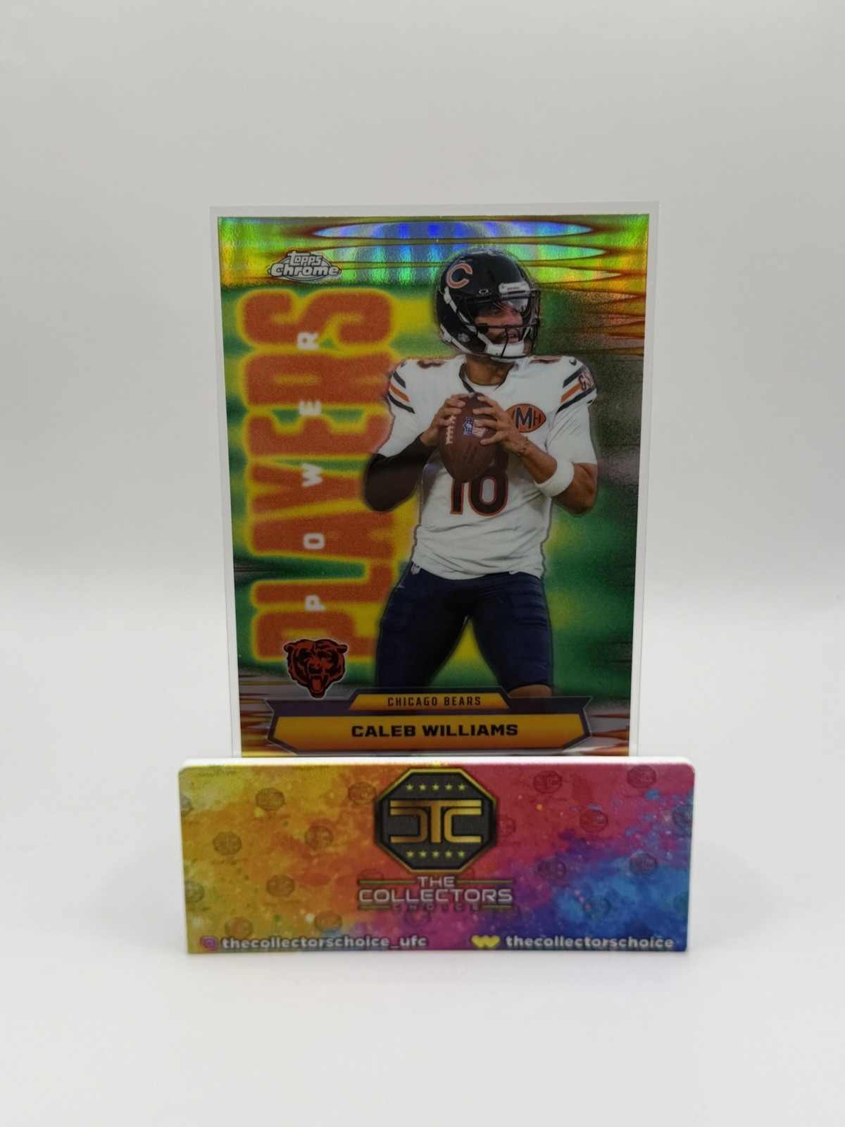 2025 Topps Chrome - Power Players Caleb Williams #PP-7 Refractor
