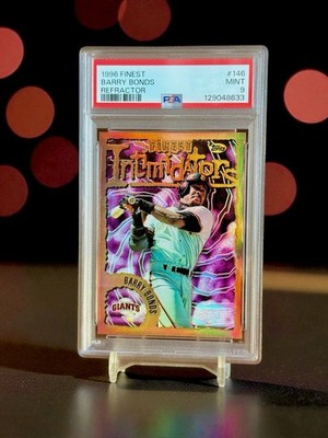 1996 Finest Intimidators Refractor Barry Bonds #146 PSA 9 MINT New Slab Low POP