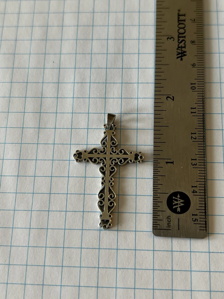 REBAJADO Colgante Cruz Avery Ornamentada James Avery 1.5 Pulgadas Envío Gratis Foto 4 de 4