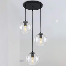 Globe Pendant Light, Modern Hanging Lighting Fixture, Classic Cluster Chandel...