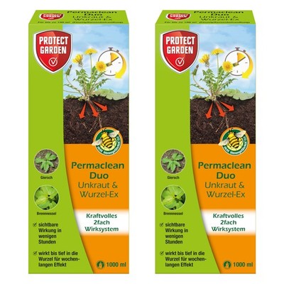 Protect Garden Permaclean Duo Unkraut & Wurzel-Ex - 2x 1 Liter Unkrautvernichter