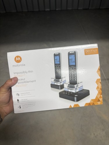 Motorola Impossibly Thin Digital Cordless Phones IT6 Phone & Base Working Used - 第 1/8 張圖片