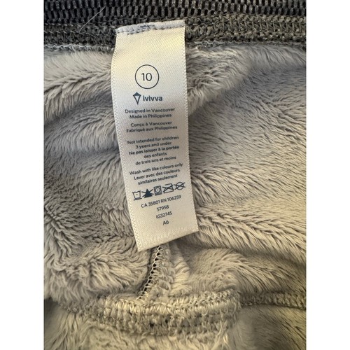 Ivivva By Lululemon Girl’s Shiver Stopper Fleece Lined 1/2 Zip Pullover Size 10 - Picture 7 of 8