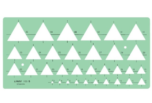 Linex Triangle Template 1133S
