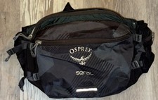 Osprey Seral Black Lumbar Hydration Hiking Wa...