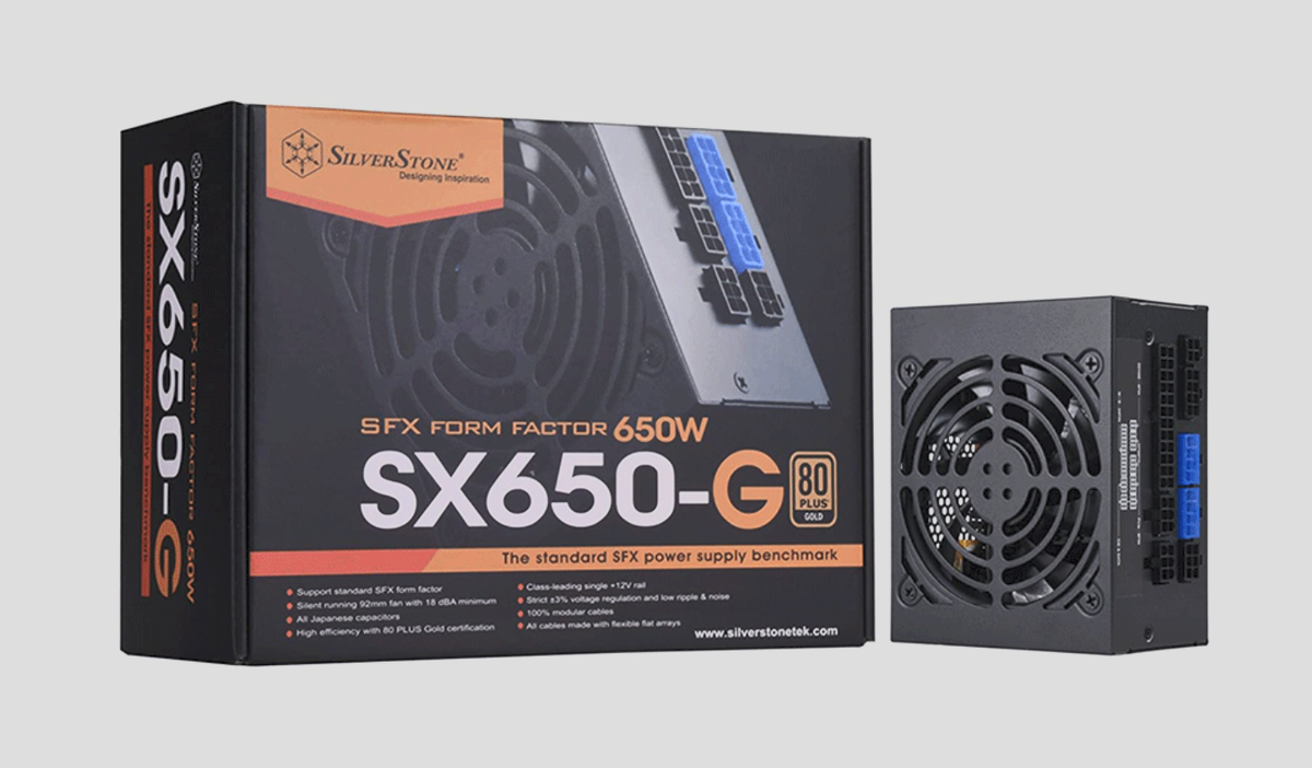SFX電源 Silverstone SX650 SilverStone SX650-G 650W SFX PSU Fully Modular 80+ Gold Compact