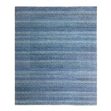 8'3"x9'10" Blue Kohinoor Pattern Geometric Pattern Hand Knotted Wool Rug R76568