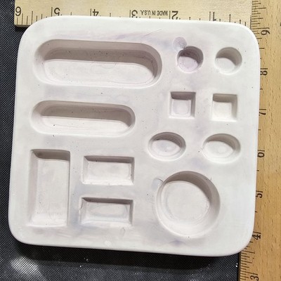 Jewelry Glass Fusing Mold Ceramic Multiple Shapes Small Kiln