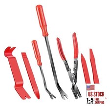 7 Pcs Auto Trim Removal Tool with Plastic Pry Tool, Automotive Car Trim Rivet 