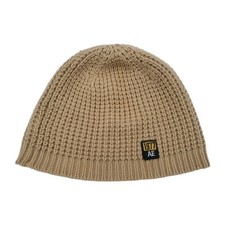 Vintage American Eagle Outfitters Beanie Tan Waffle Knit Winter Hat Cap