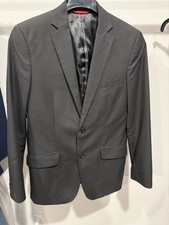 Alfani Blazer Mens Slim Fit Black Suit Jacket Small Size