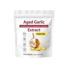 Aged Garlic Extract 7500mg - 150/300 Softgels - Odorless - Heart Immune Health ;