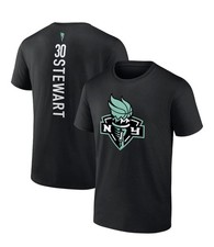 Men's Breanna Stewart Black New York Liberty Playmaker Name & Number T-Shirt