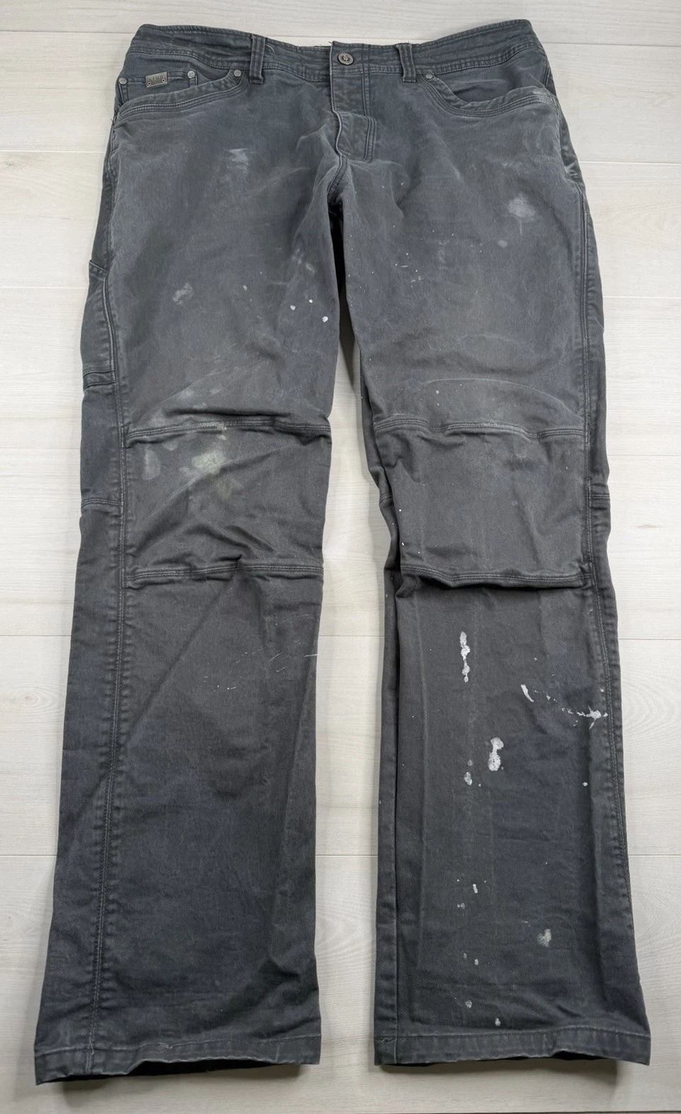 Kuhl Rebel Pants Gray Vintage Patina Dye Rebel Hiking Work Paint Stains 38x34
Opens in a new window