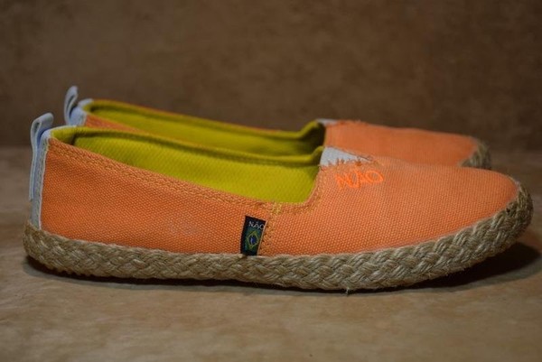 Women Ecco Espadrilles Orange Textile 36