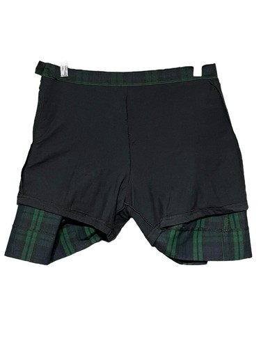 Flynn O'Hara Plaid School Uniform Skort Navy Green Pleated 2 Panel Preppy 11 JRS - Picture 3 of 6