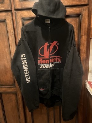 Vetements Zurich SS19 Zip Up Hoodie