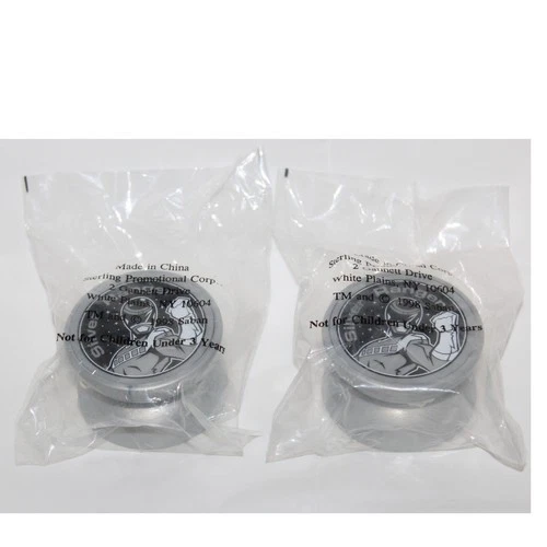 Vintage Yo Yo Power Rangers Space Silver Ranger Toy 1998 Saban Set of 2 New NOS