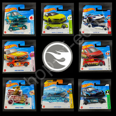     8 x Hot Wheels TH Treasure Hunt Nissan Leaf Nismo Ford Honda Chevroletor