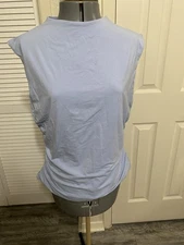 Rebecca Minkoff Women’s Xl Top Band New In Soft Blue With Synching On The Sides