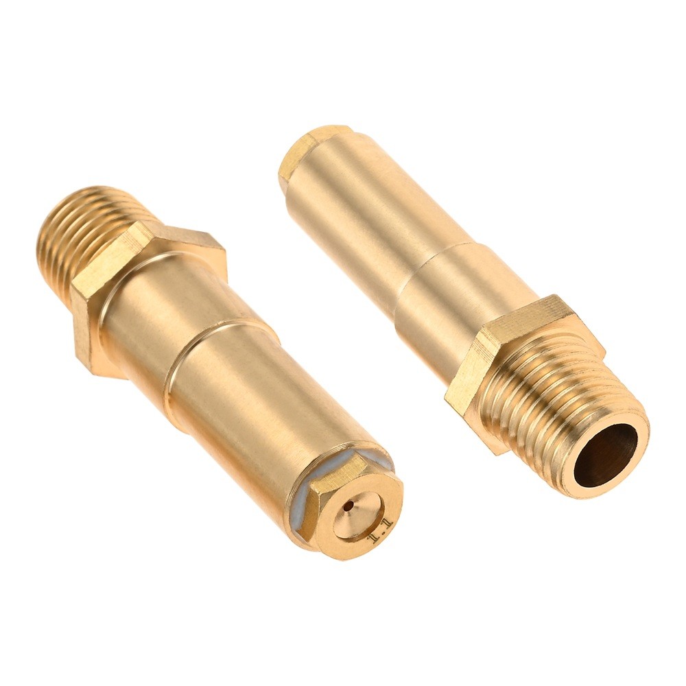 2Pcs Gas Fryer Nozzle Orifice Brass Replacement Repair Parts For Gas Deep Fryer