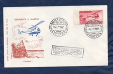 SAN MARINO 1961 HELICOPTER IN ENVELOPE FIRST DAY
