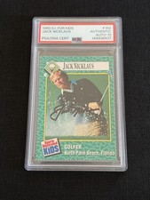 Jack Nicklaus Signed 1990 Sports Illustrated For Kids Card PSA Slab Auto 10 Golf