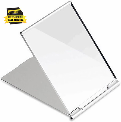 Portable Folding Vanity Mirror, Ultra-Slim Aluminum Shell Travel Mirror, 4X3 Inc