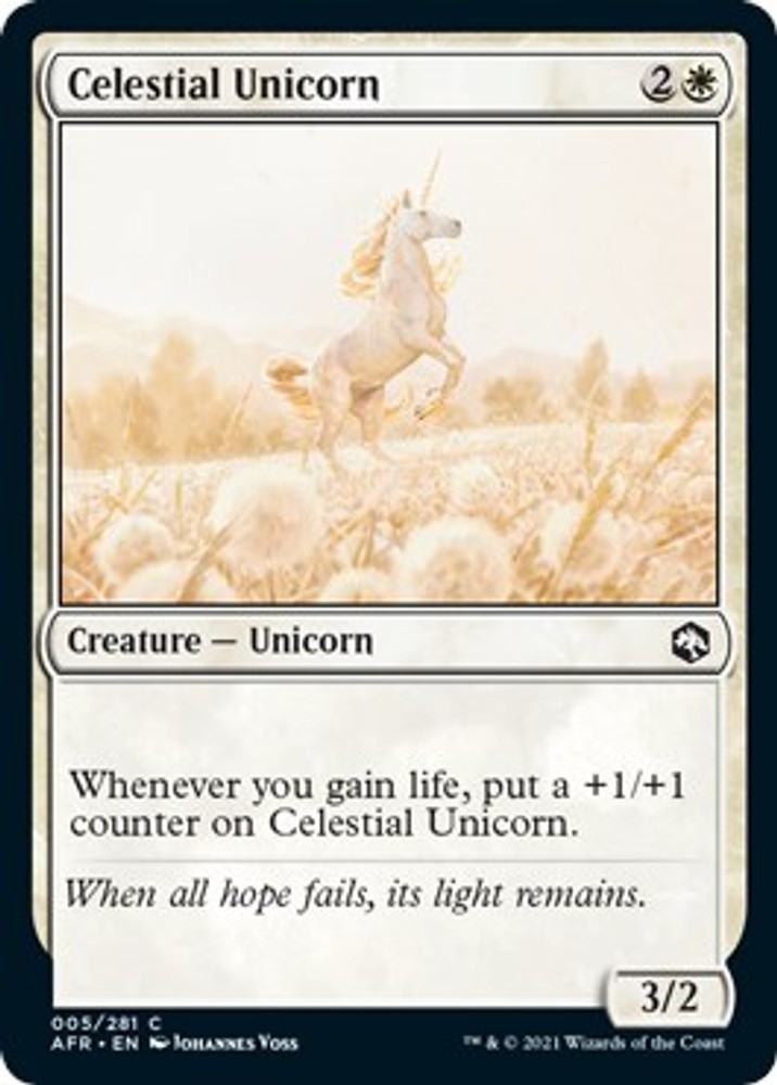Celestial Unicorn [AFR - 5] Lightly Played
