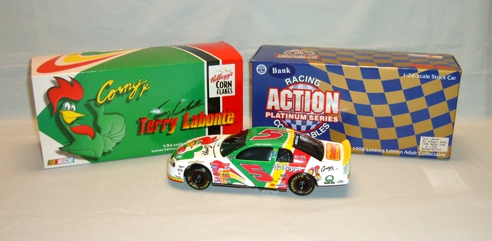 Action Terry Labonte 2 Car Lot Kellogg's 1998 & 1999 Chevy Monte Carlo Banks - Image 2 of 4