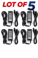 lot of 5 Genuine Dell 45W AC Adapter small tip 4.5mm for Chrome Inspiron XPS