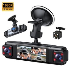 1080P Car Dash Camera Video DVR Recorder Front Rear Night Vision Four Lens Cam