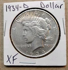 1934 D Peace Silver Dollar; Note That Silver Traded Above $87/Oz On 5/13!