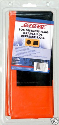 3 X 3 orange S.O.S. sos boat emergency signal flag 13893524010 | eBay