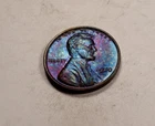 1930 Lincoln Wheat Cent Penny * Gem BU++ Rainbow Toned *  XW120