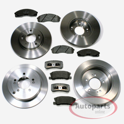 Bremsscheiben Ø 294 mm + Ø 302 mm + Beläge vorne hinten für Jeep Patriot [MK74]