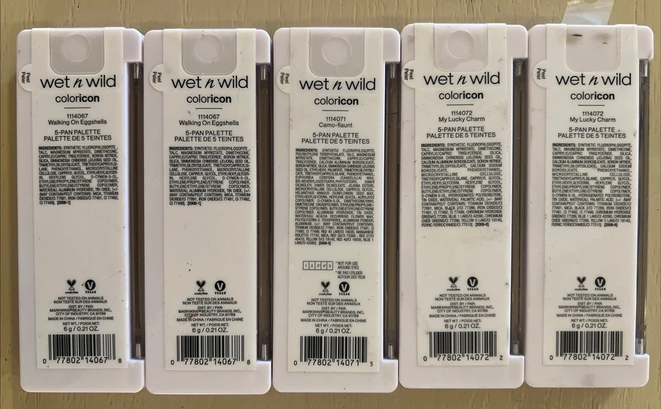 5~Wet N Wild Eyeshadows~Mix~New~ My Lucky Charm/Walking On Eggshells/Camoflaunt - Image 4 of 4