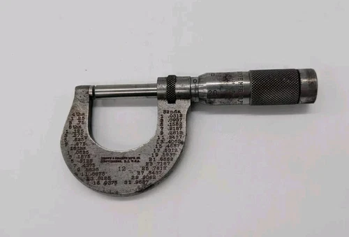 Brown & Sharpe No. 12 Outside Micrometer 0-1", .001" 
