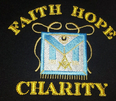 Freemason Masonic Apron design EMBROIDERED Polo Shirt