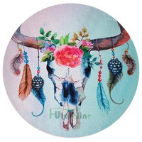 Summer Soft Bath Beach Towels Floral Printed Round Blanket Yoga Mat Tippet on sale Summer Soft Bath Beach Towels Floral Printed Round Blanket Yoga Mat Tippet on sale