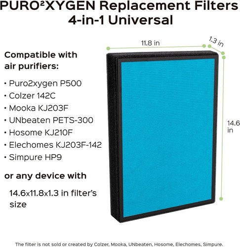 PURO²XYGEN P500_F2 Universal Replacement Filter - Picture 2 of 7