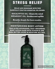 Bath & Body Works Aromatherapy Essential Oils Original Glass Bottle Lotion 6.5oz