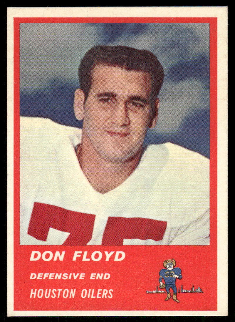 1963 Fleer #43 Don Floyd Houston Oilers NM 45069